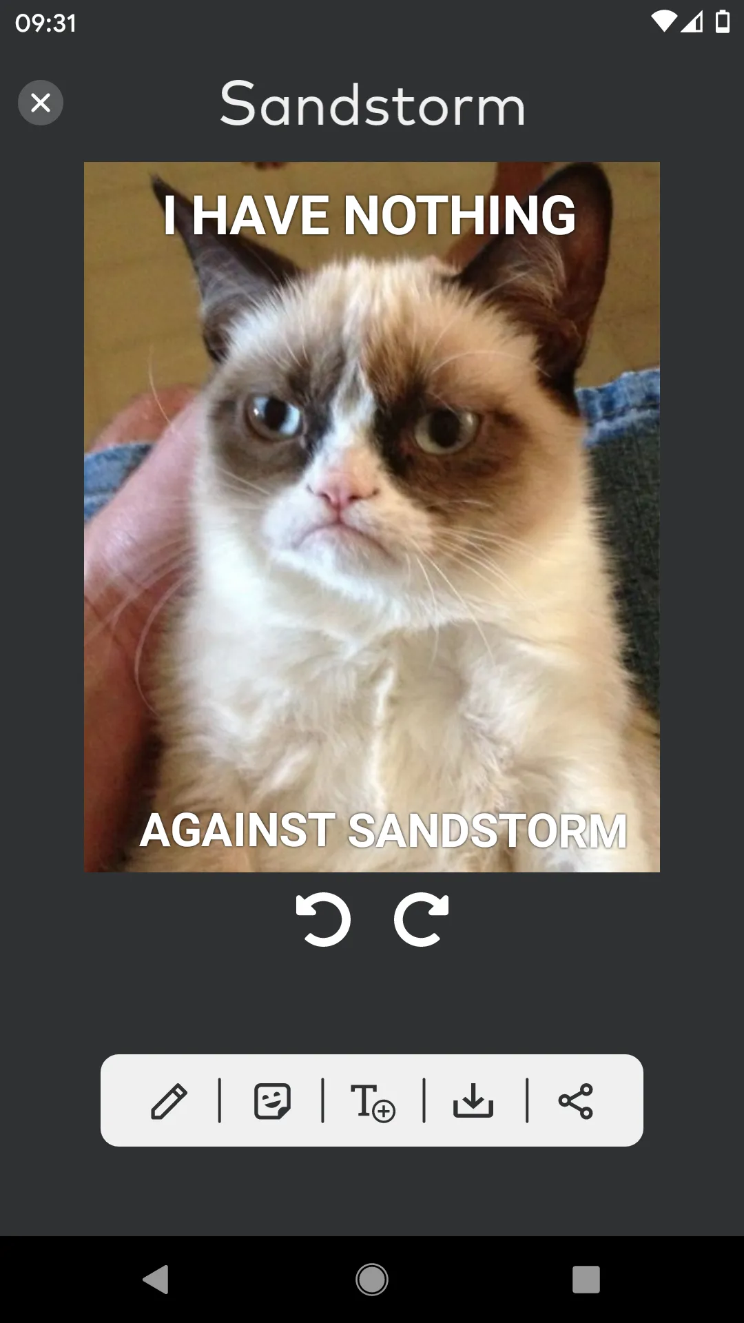 Sandstorm: Meme Maker | Indus Appstore | Screenshot