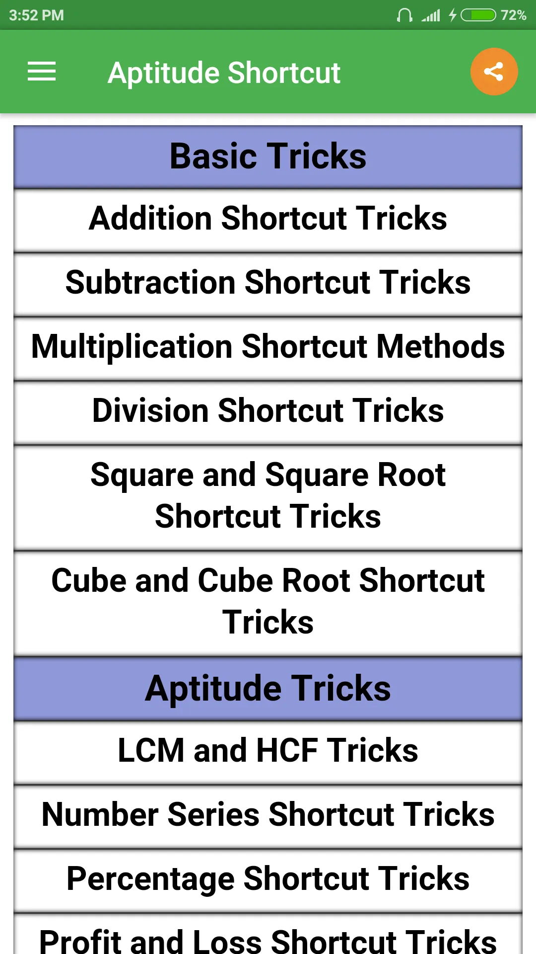 Aptitude Shortcut | Indus Appstore | Screenshot