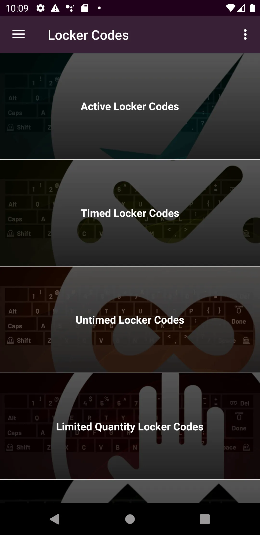 Locker Codes | Indus Appstore | Screenshot