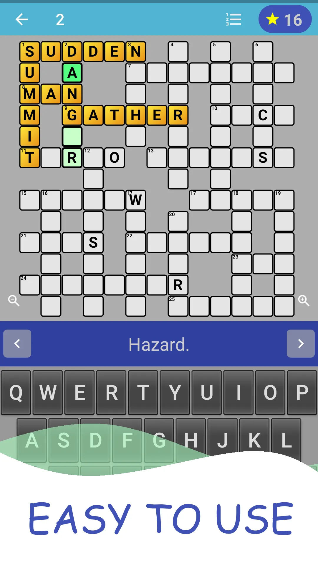English Crossword puzzle | Indus Appstore | Screenshot