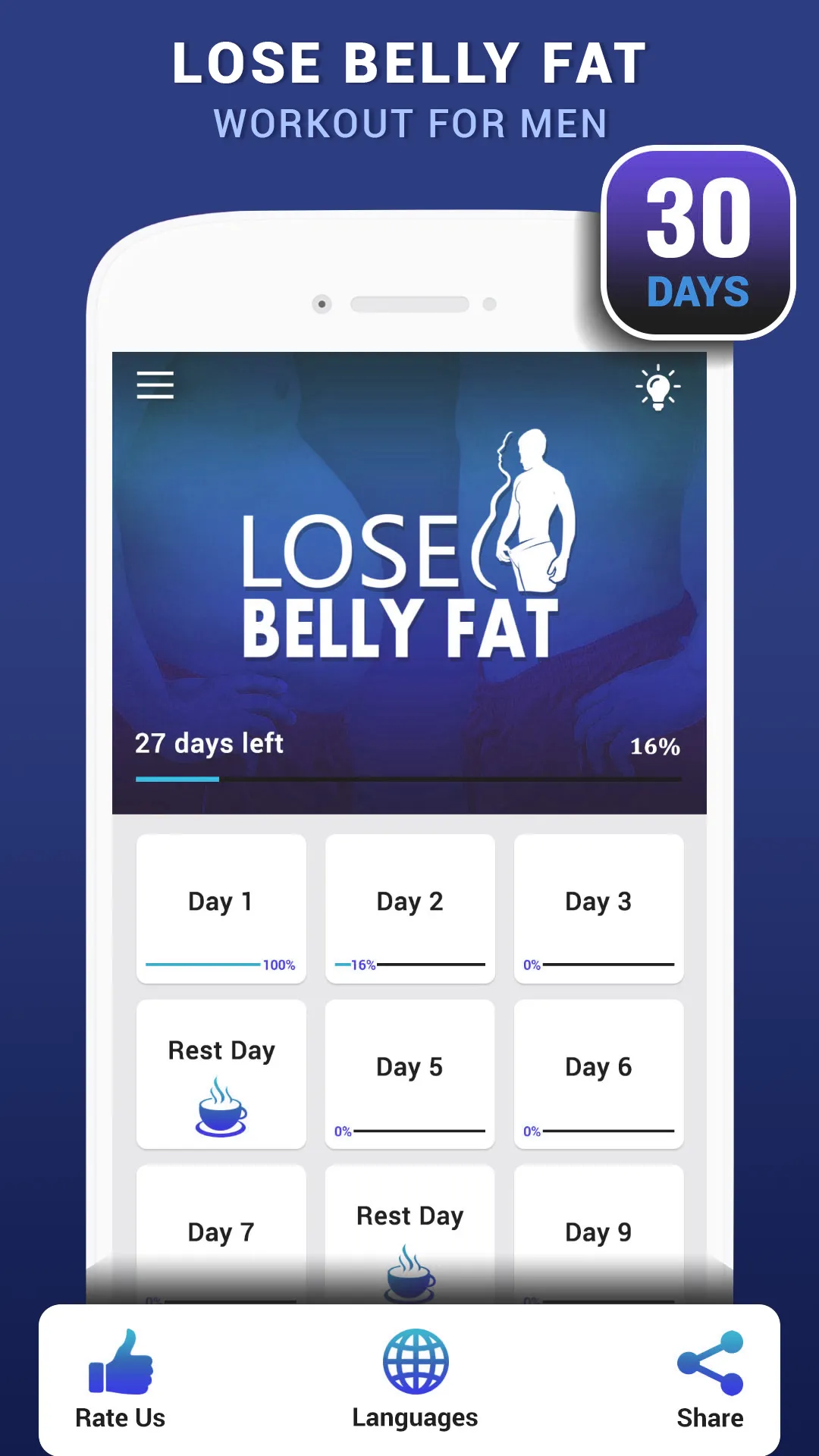 Lose Belly Fat Workout for Men | Indus Appstore | Screenshot