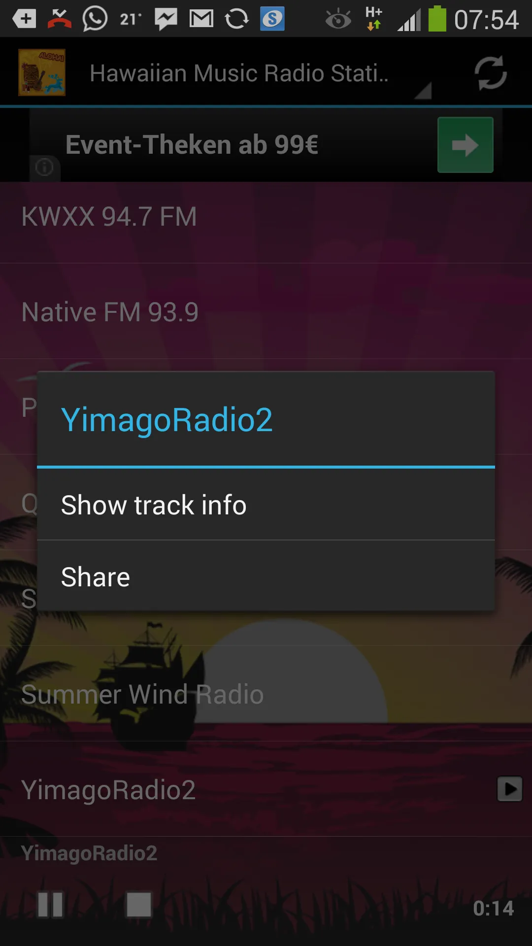 Hawaiian Music Radio Stations | Indus Appstore | Screenshot