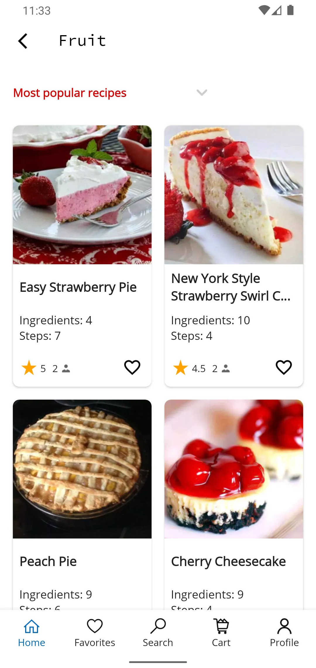 Pie Recipes | Indus Appstore | Screenshot