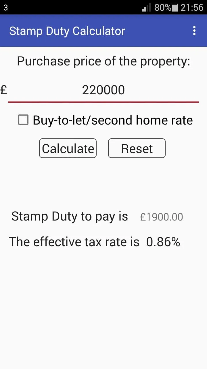 Stamp Duty Calculator | Indus Appstore | Screenshot