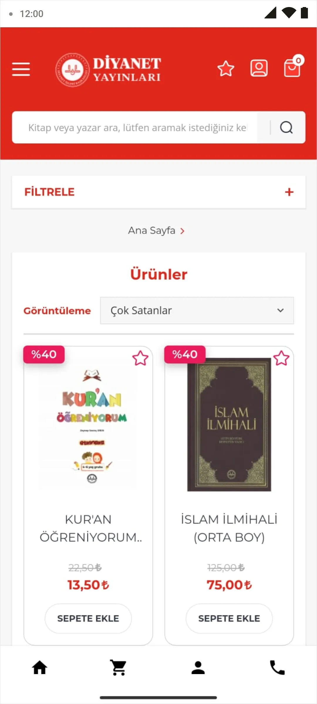 Diyanet Yayınları E-satış | Indus Appstore | Screenshot