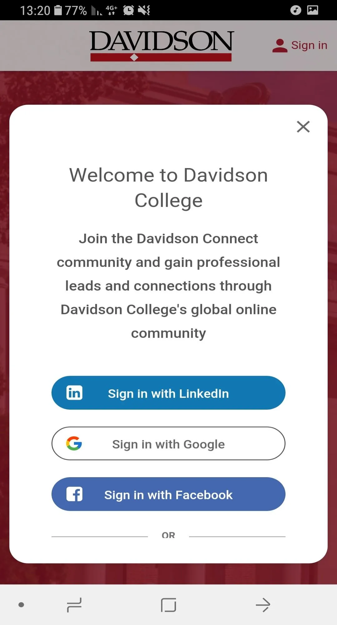 Davidson Connect | Indus Appstore | Screenshot