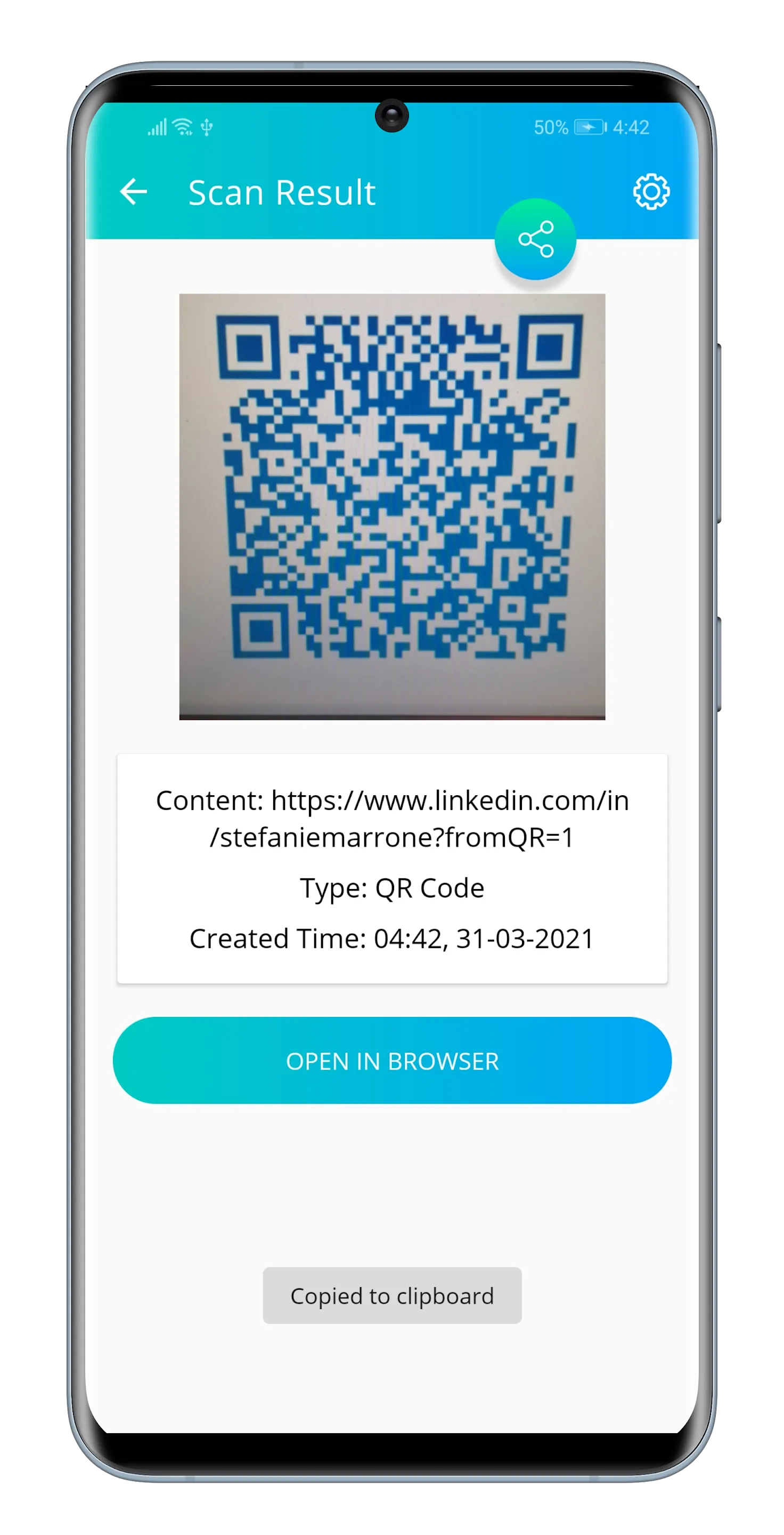 QR & Barcode Scanner | Indus Appstore | Screenshot