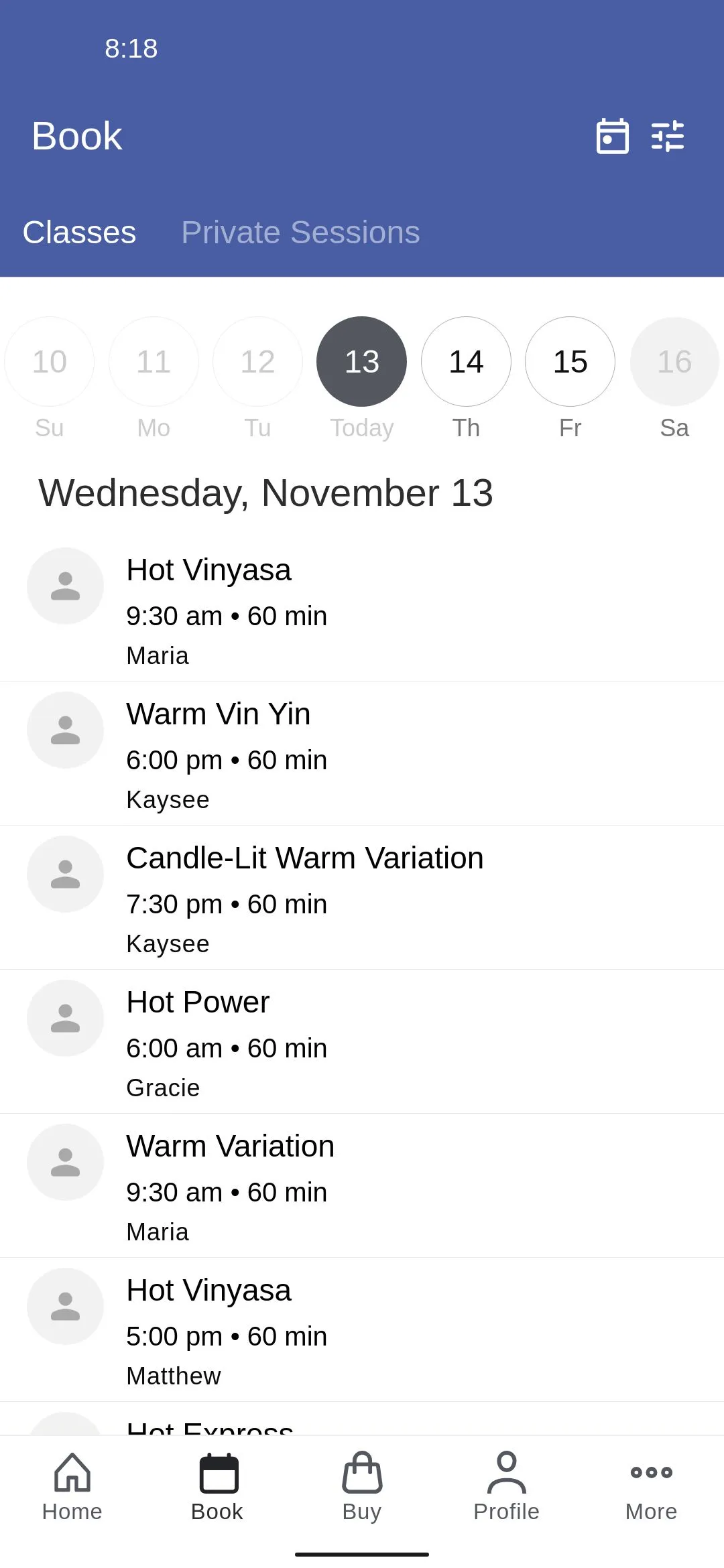 Embody Hot Yoga | Indus Appstore | Screenshot