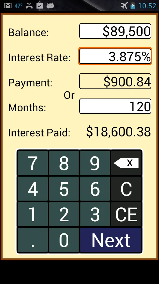 Payoff Calculator | Indus Appstore | Screenshot