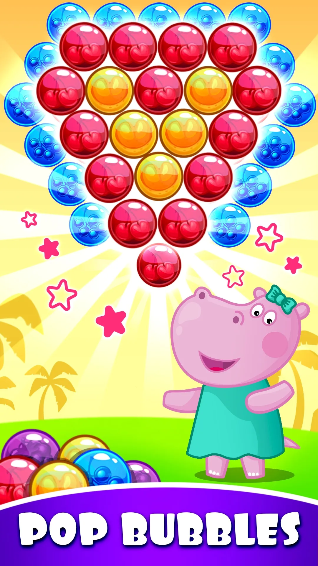 Hippo Bubble Pop Game | Indus Appstore | Screenshot