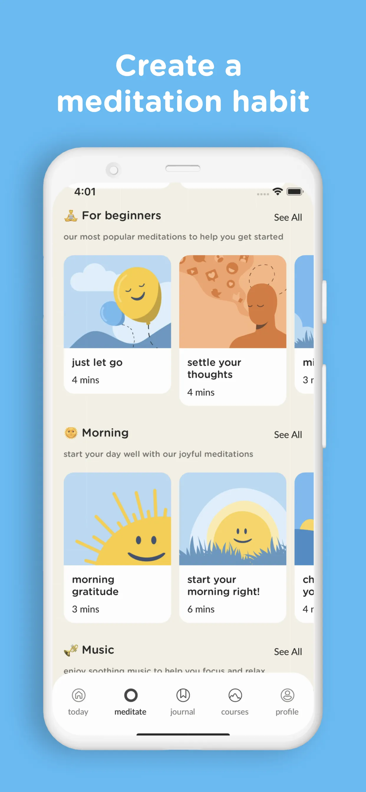 Evolve: Self-Care & Meditation | Indus Appstore | Screenshot