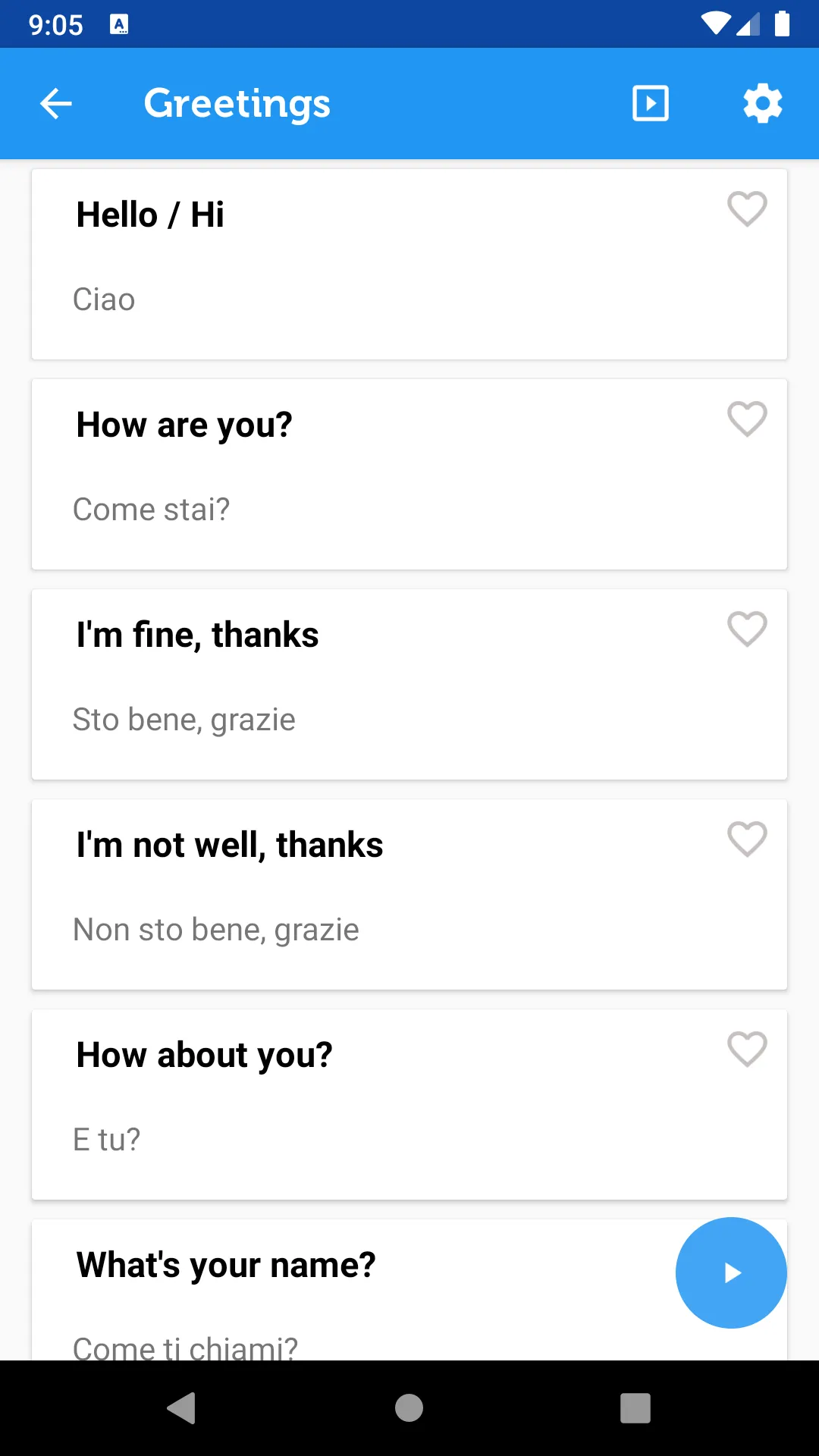 Learn Italian Phrasebook | Indus Appstore | Screenshot