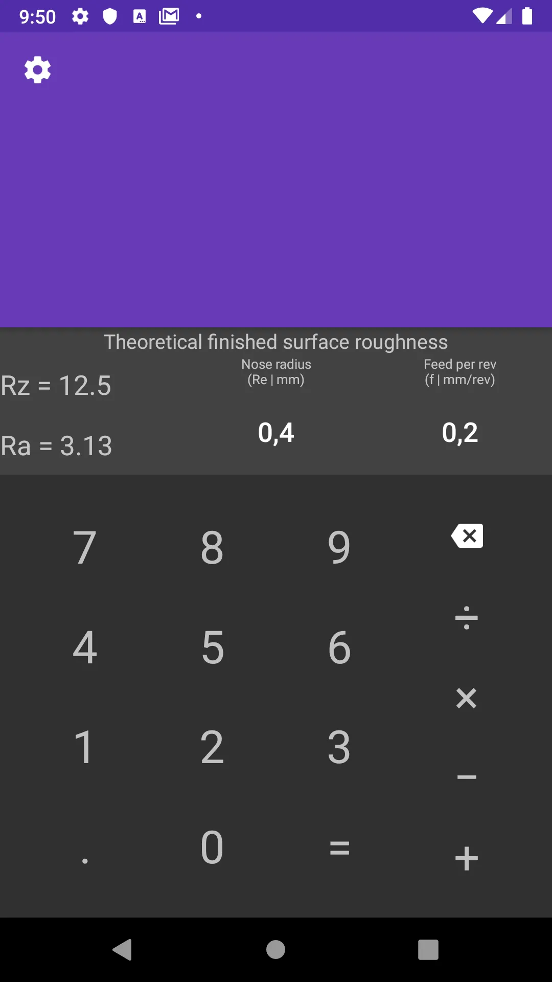 CNC calculator | Indus Appstore | Screenshot