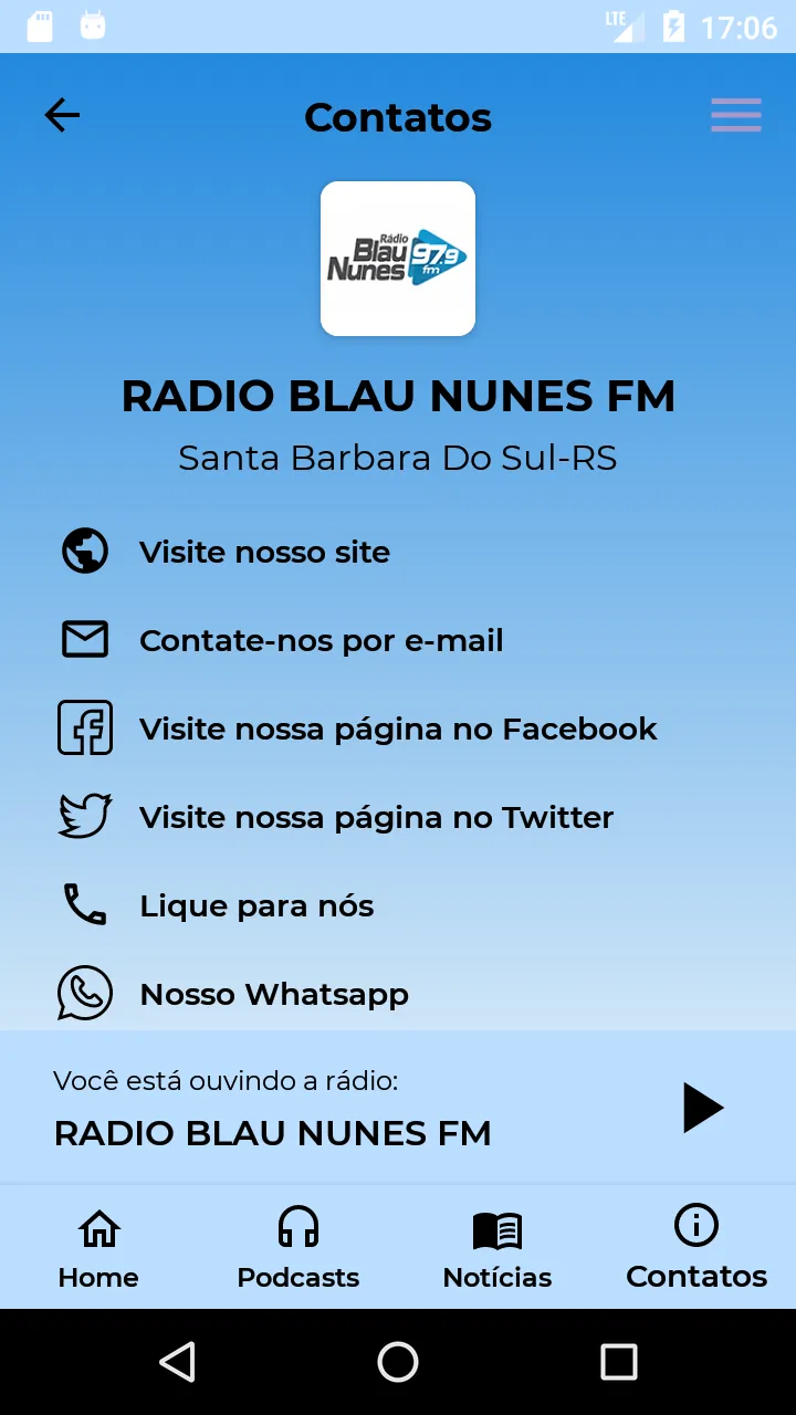 Rádio Blau Nunes | Indus Appstore | Screenshot