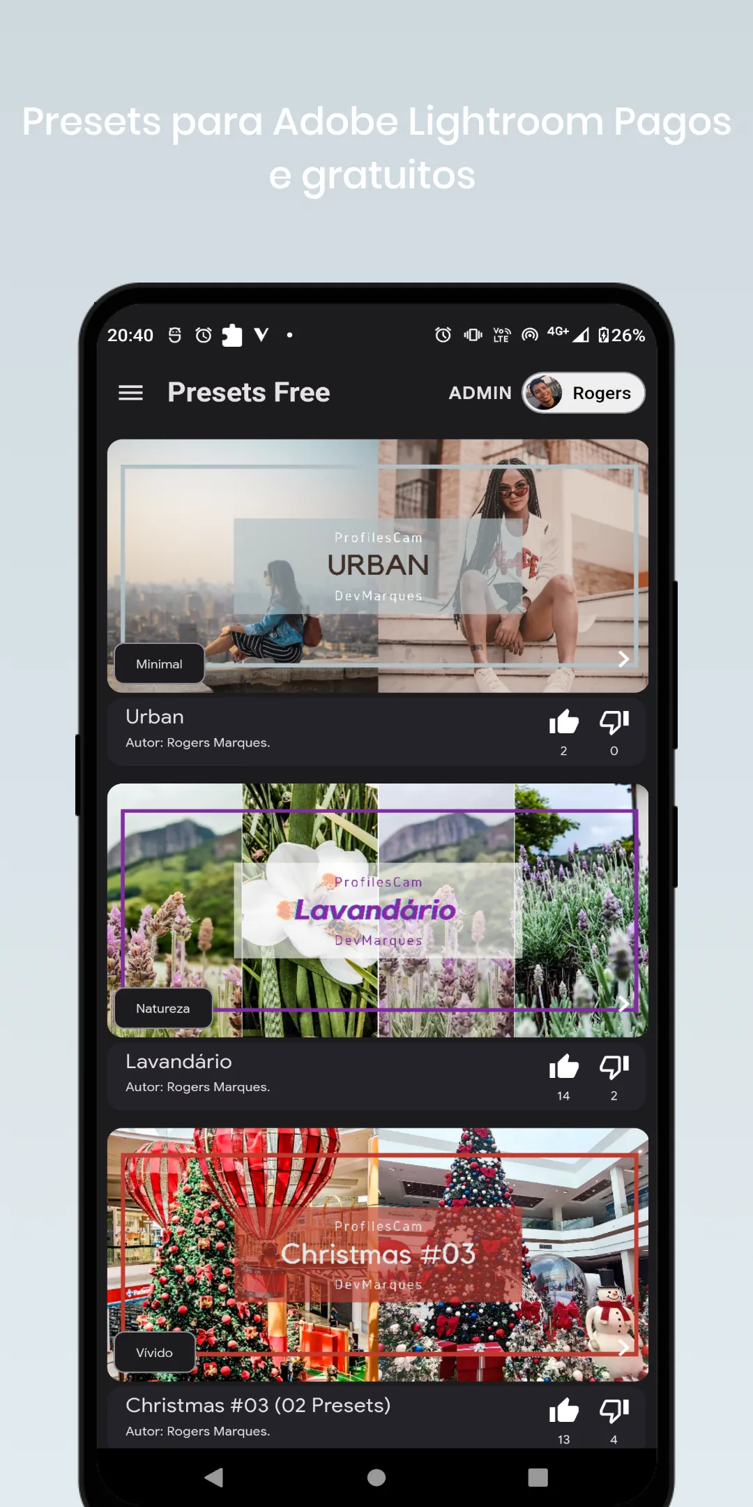 ProfilesCam Presets Lightroom | Indus Appstore | Screenshot