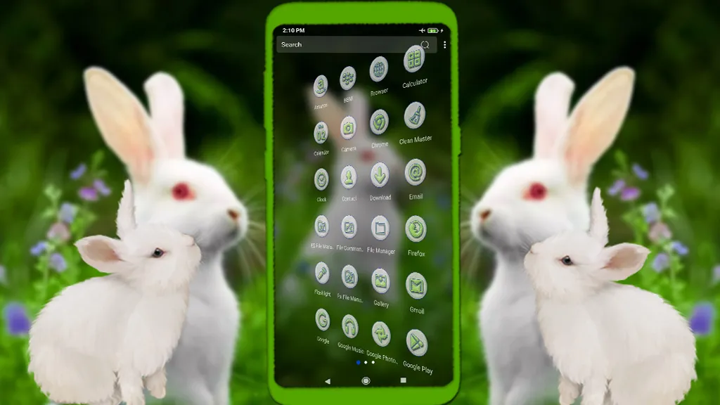 White Rabbit Launcher Theme | Indus Appstore | Screenshot