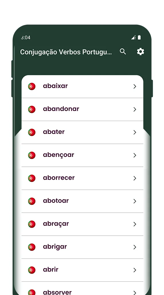 Conjugação Verbos Português | Indus Appstore | Screenshot