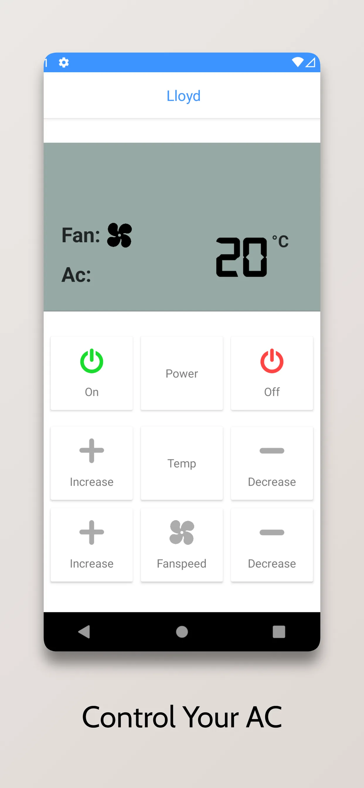 Remote For Lloyd AC | Indus Appstore | Screenshot