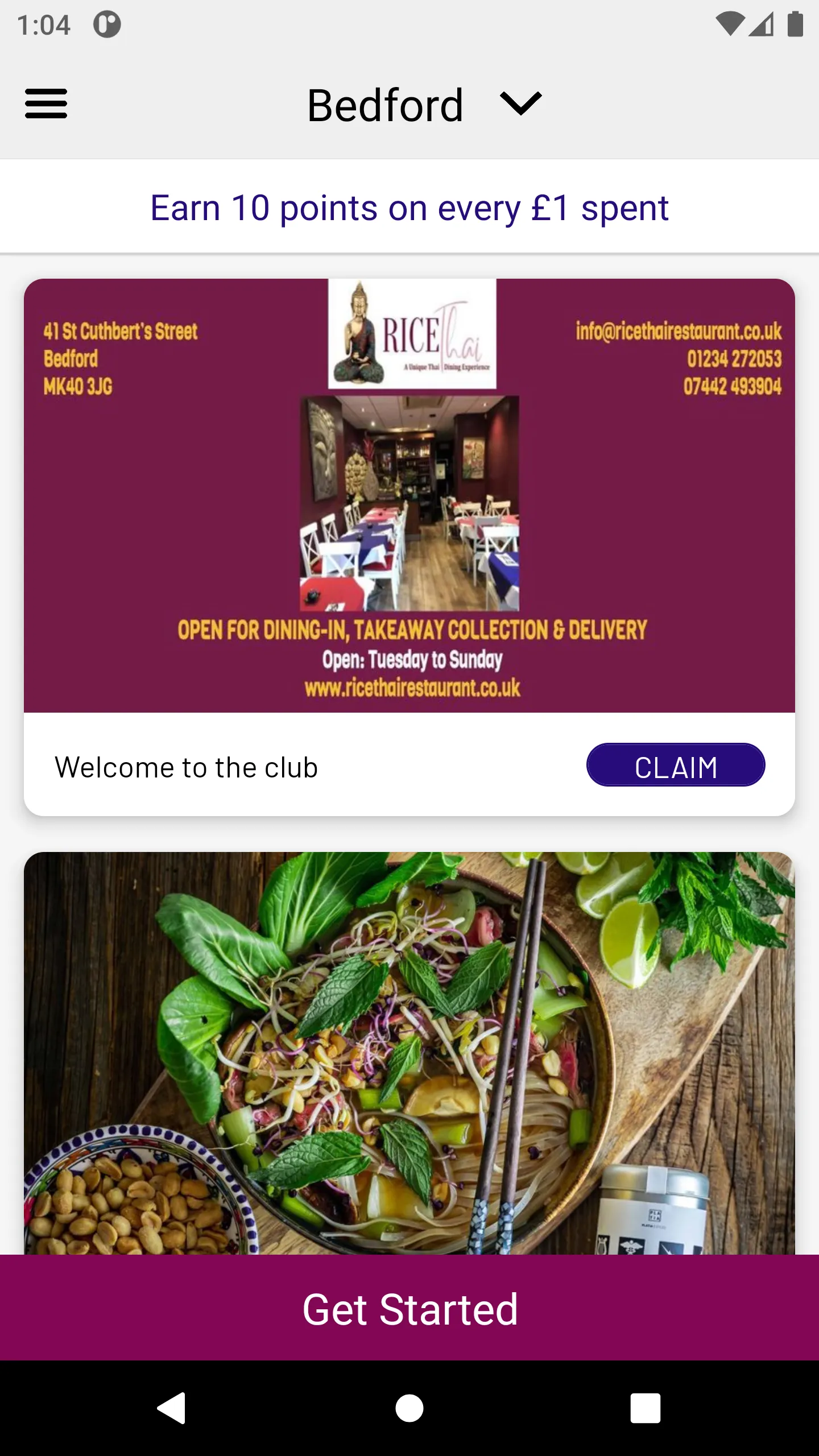 Rice Thai Restaurant | Indus Appstore | Screenshot