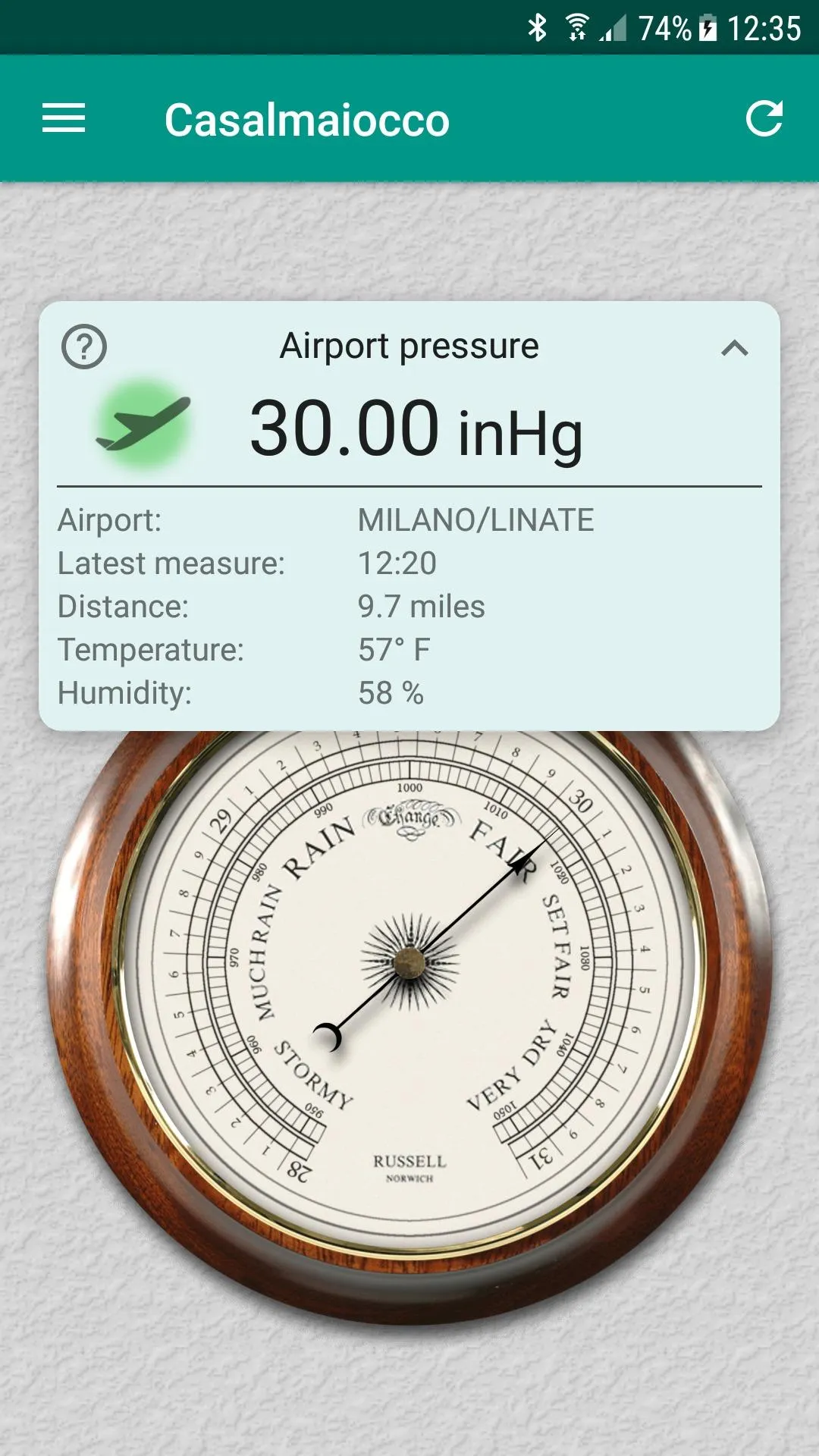 Accurate Barometer | Indus Appstore | Screenshot