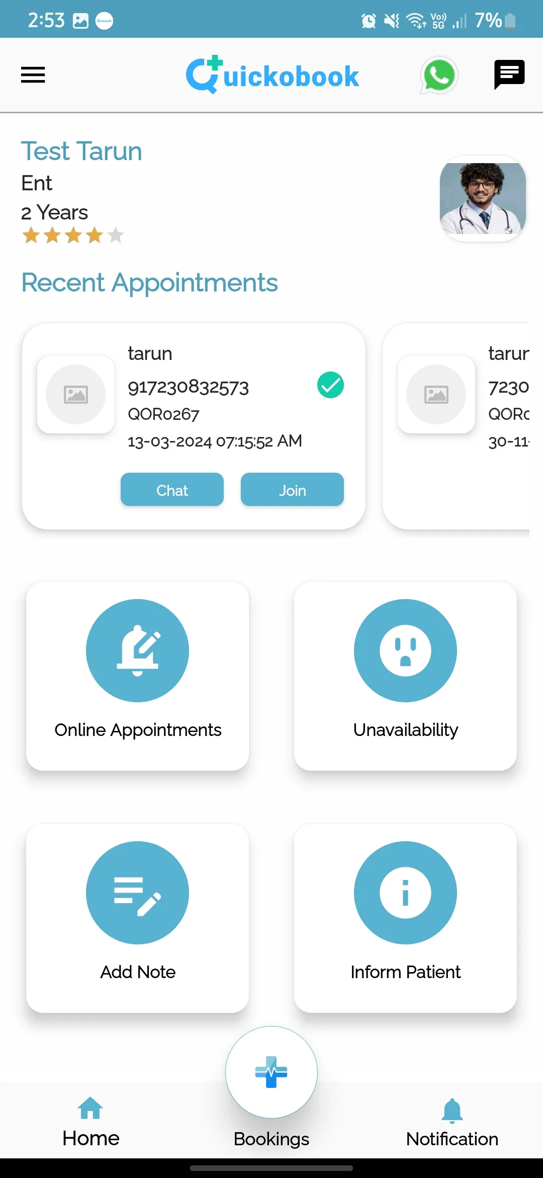 QuickOBook-Doctor | Indus Appstore | Screenshot