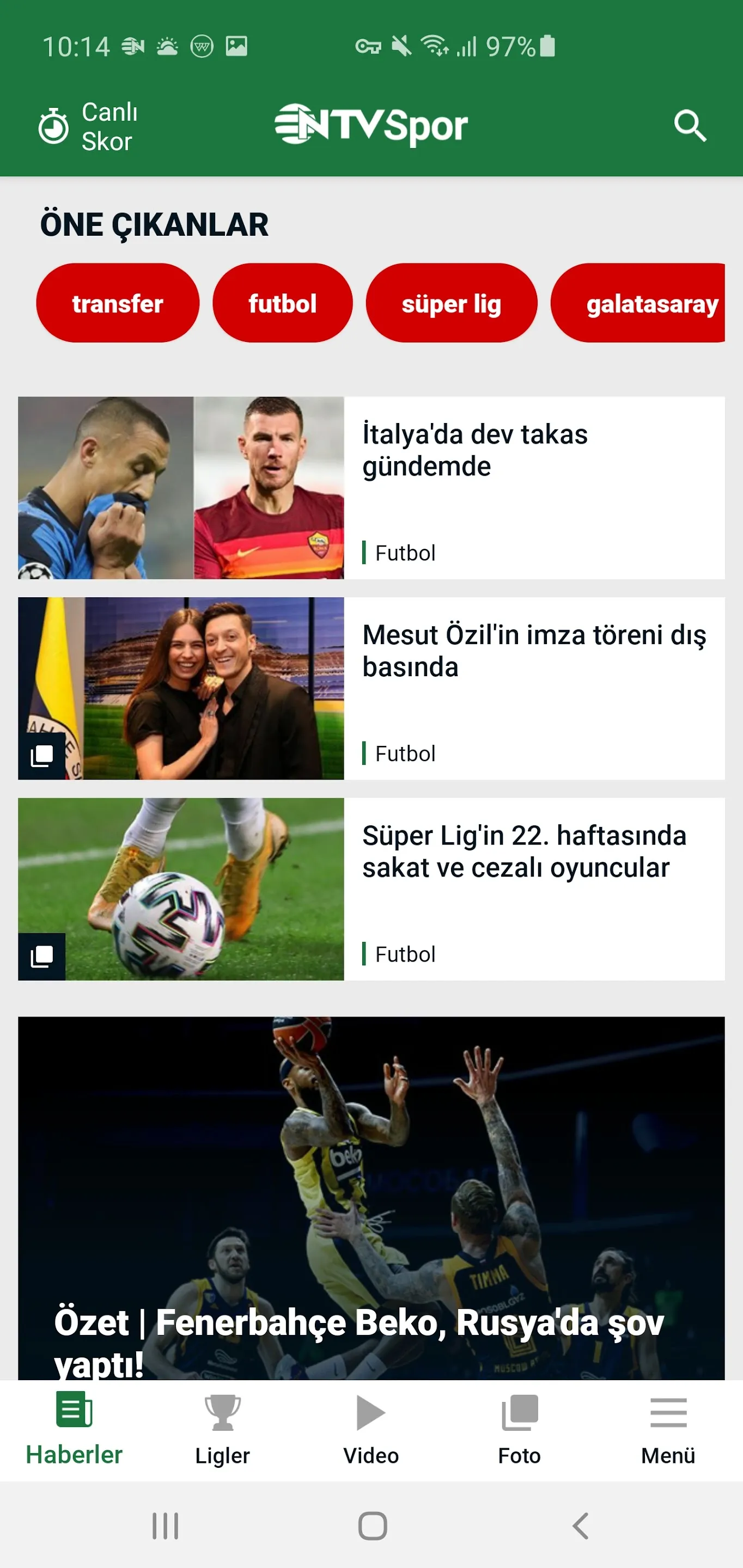 NTV Spor - Sporun Adresi | Indus Appstore | Screenshot