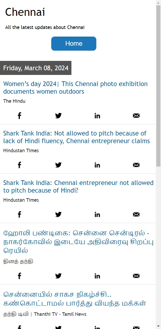 Chennai News | Indus Appstore | Screenshot