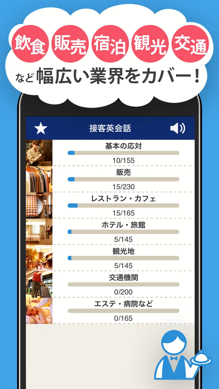 接客英会話 - 今すぐ役立つ接客英語1205フレーズ | Indus Appstore | Screenshot