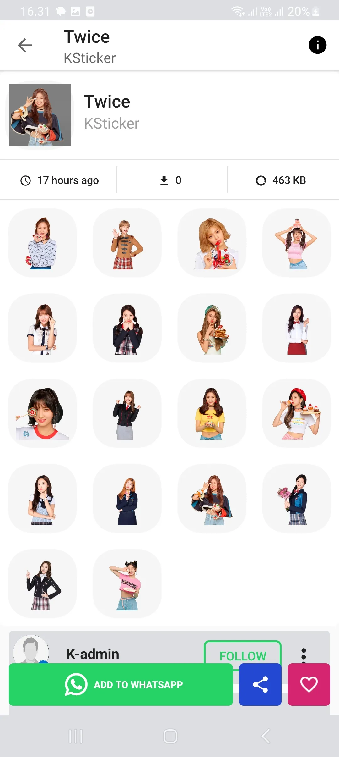 Kpop Sticker for WhatsApp | Indus Appstore | Screenshot