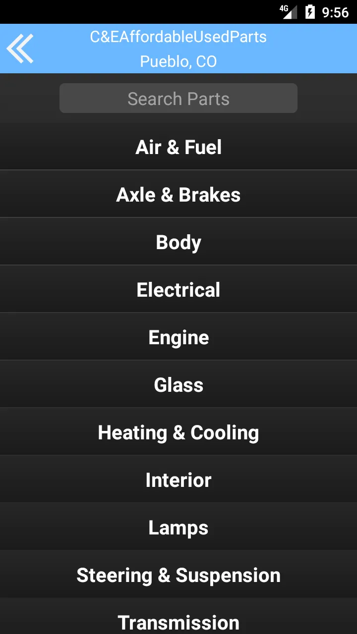 C & E Used Parts - Pueblo, CO | Indus Appstore | Screenshot