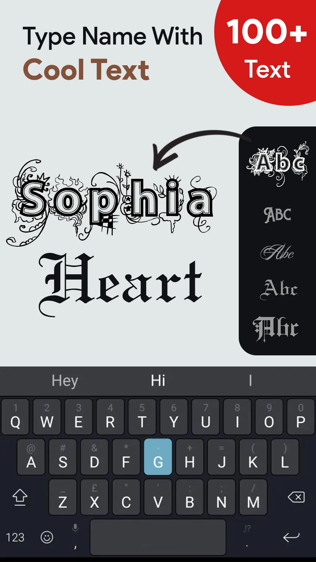 Stylish Fonts Tattoo on Body | Indus Appstore | Screenshot