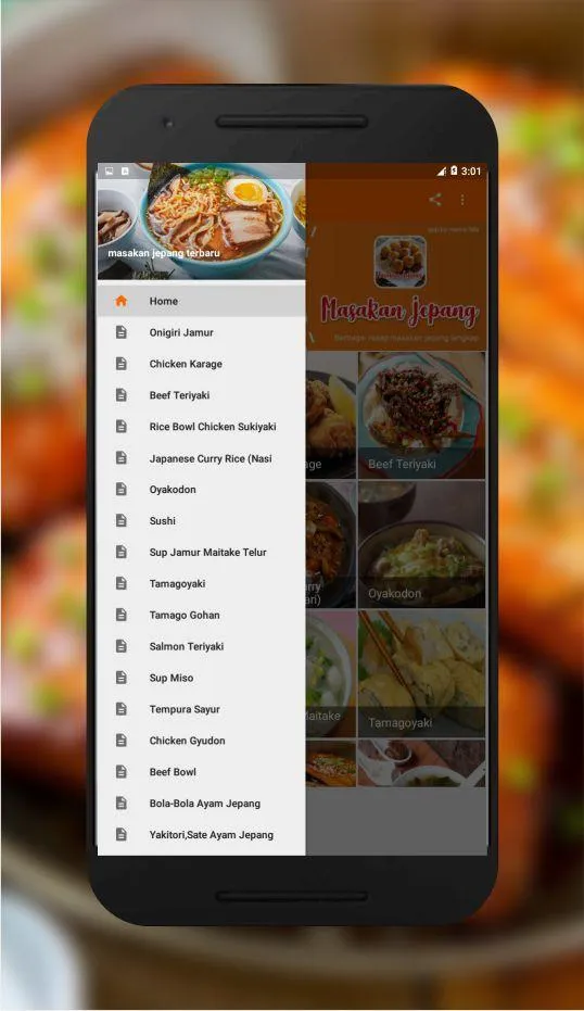 resep masakan jepang offline | Indus Appstore | Screenshot