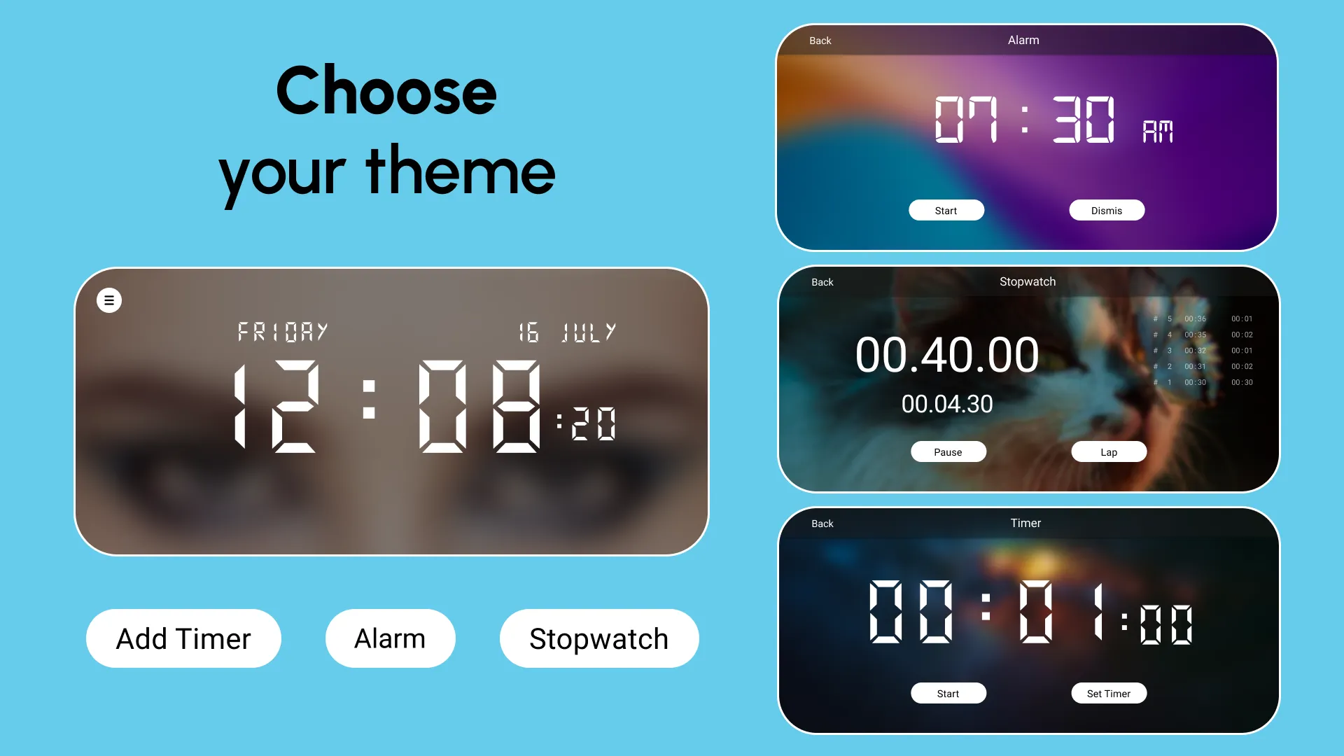 Big Clock Display: Digital | Indus Appstore | Screenshot