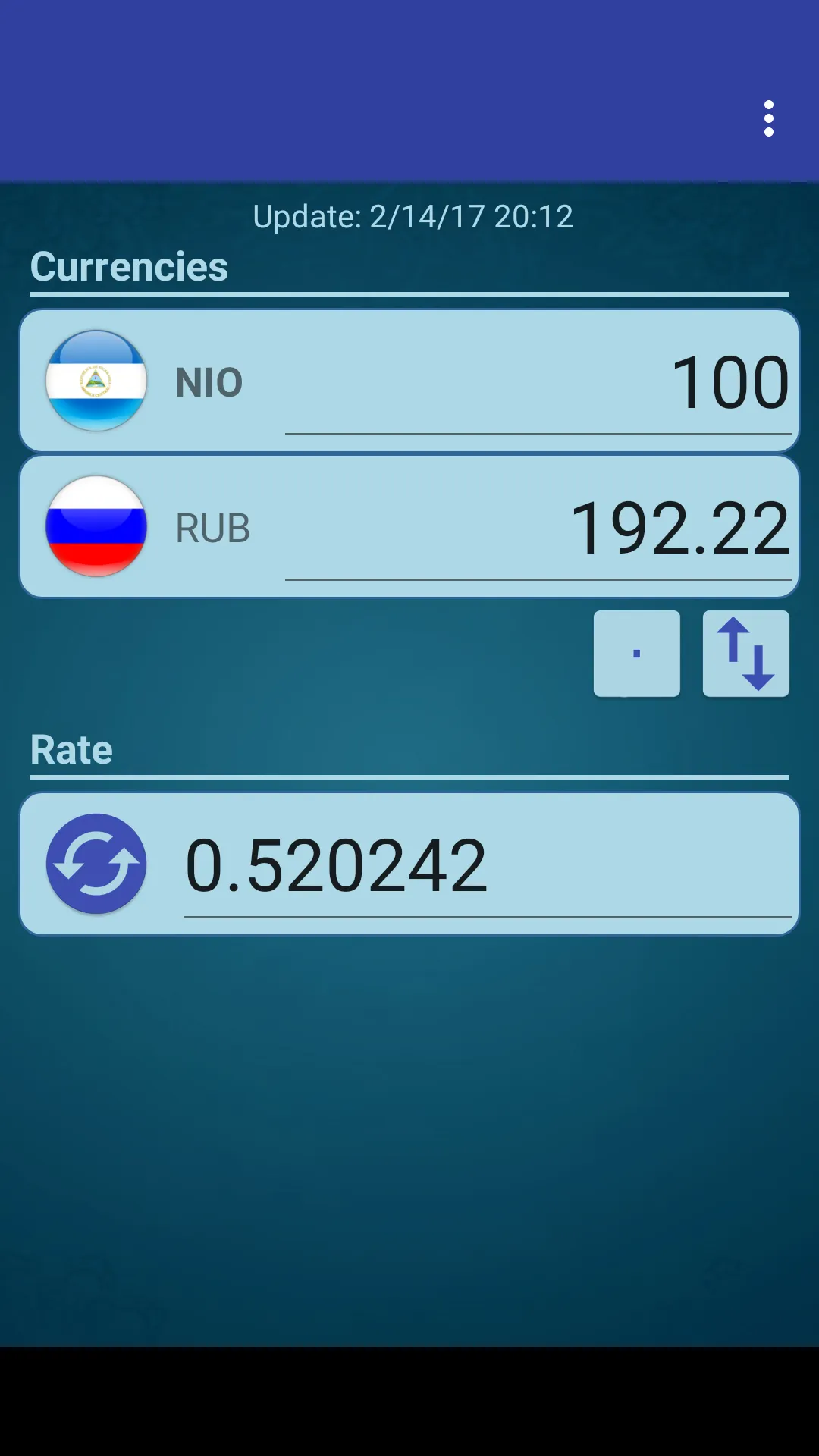 Russian Ruble x Cordoba Oro | Indus Appstore | Screenshot