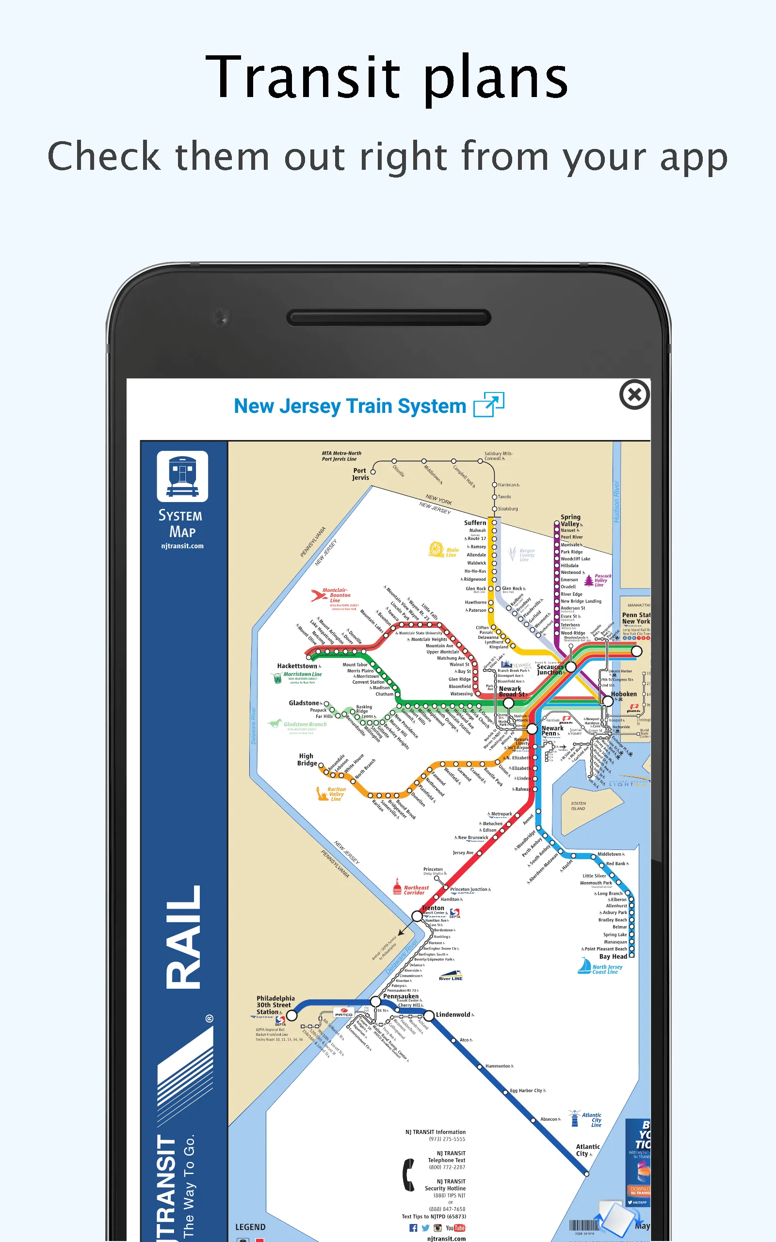 New Jersey NJ Transit & maps | Indus Appstore | Screenshot