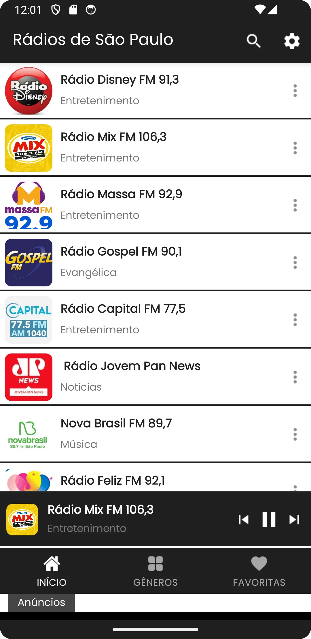 Rádios da cidade de São Paulo | Indus Appstore | Screenshot