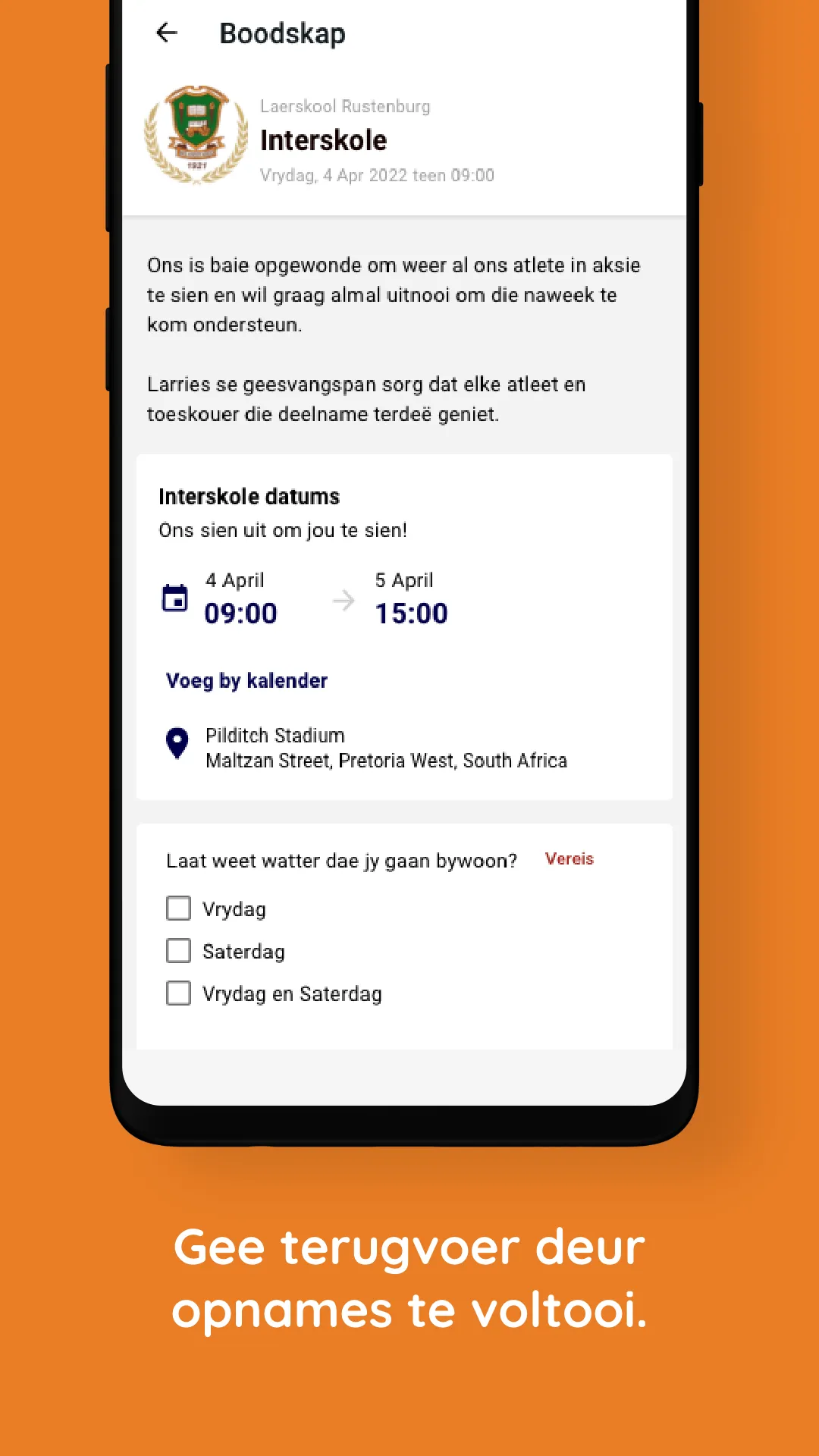 Laerskool Rustenburg | Indus Appstore | Screenshot