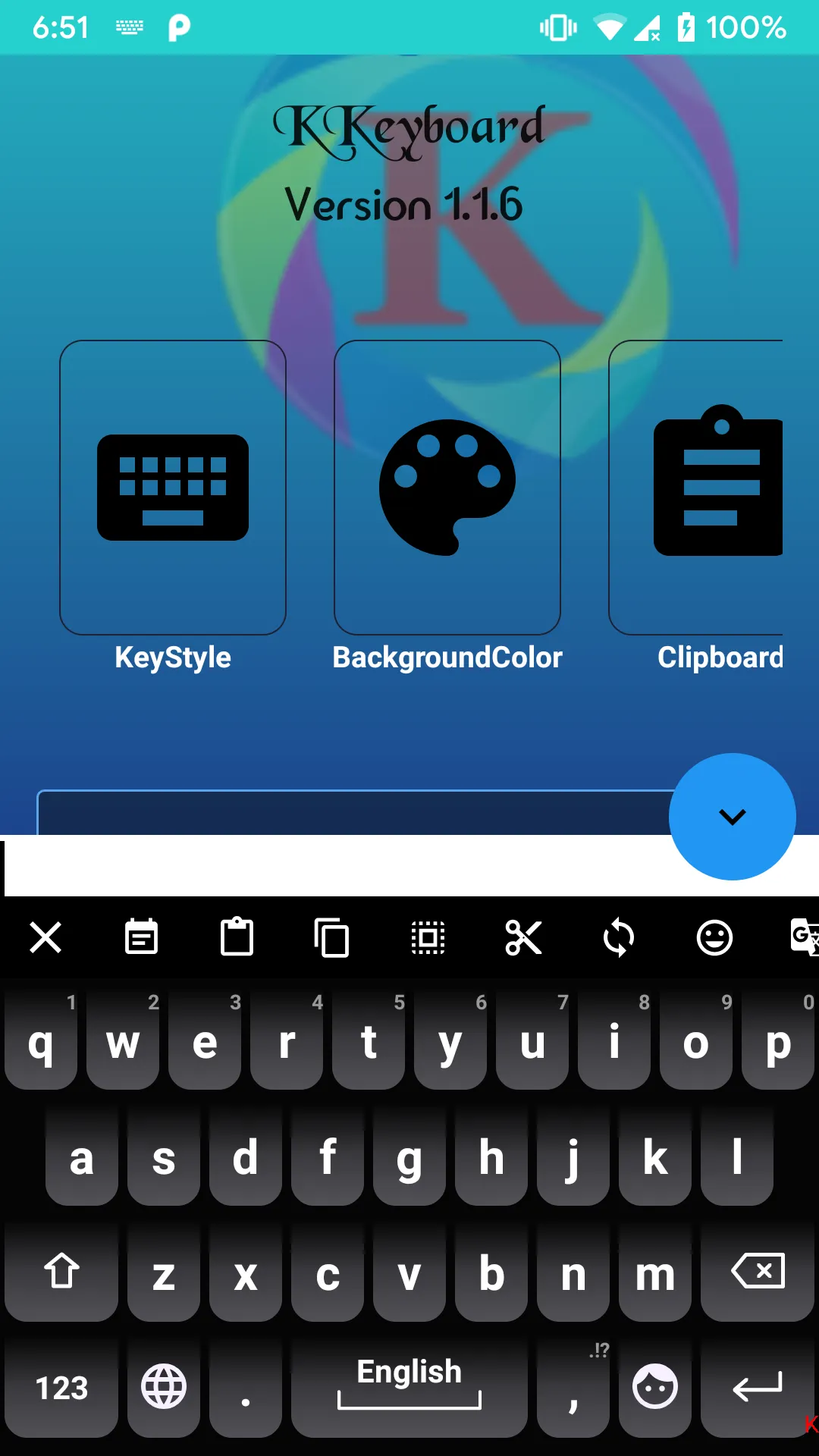 KKeyboard GreyMix Theme | Indus Appstore | Screenshot