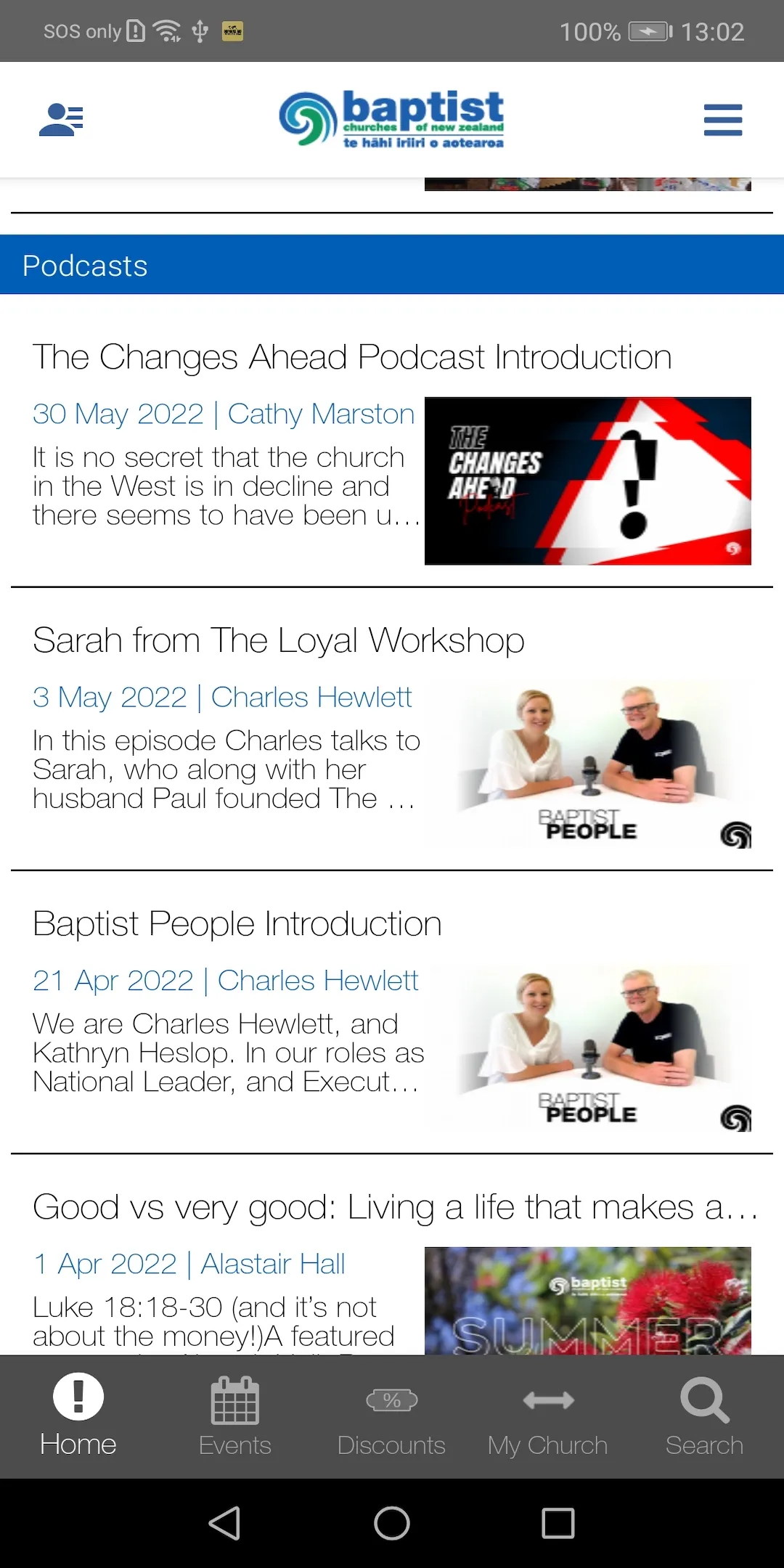 Baptist NZ | Indus Appstore | Screenshot