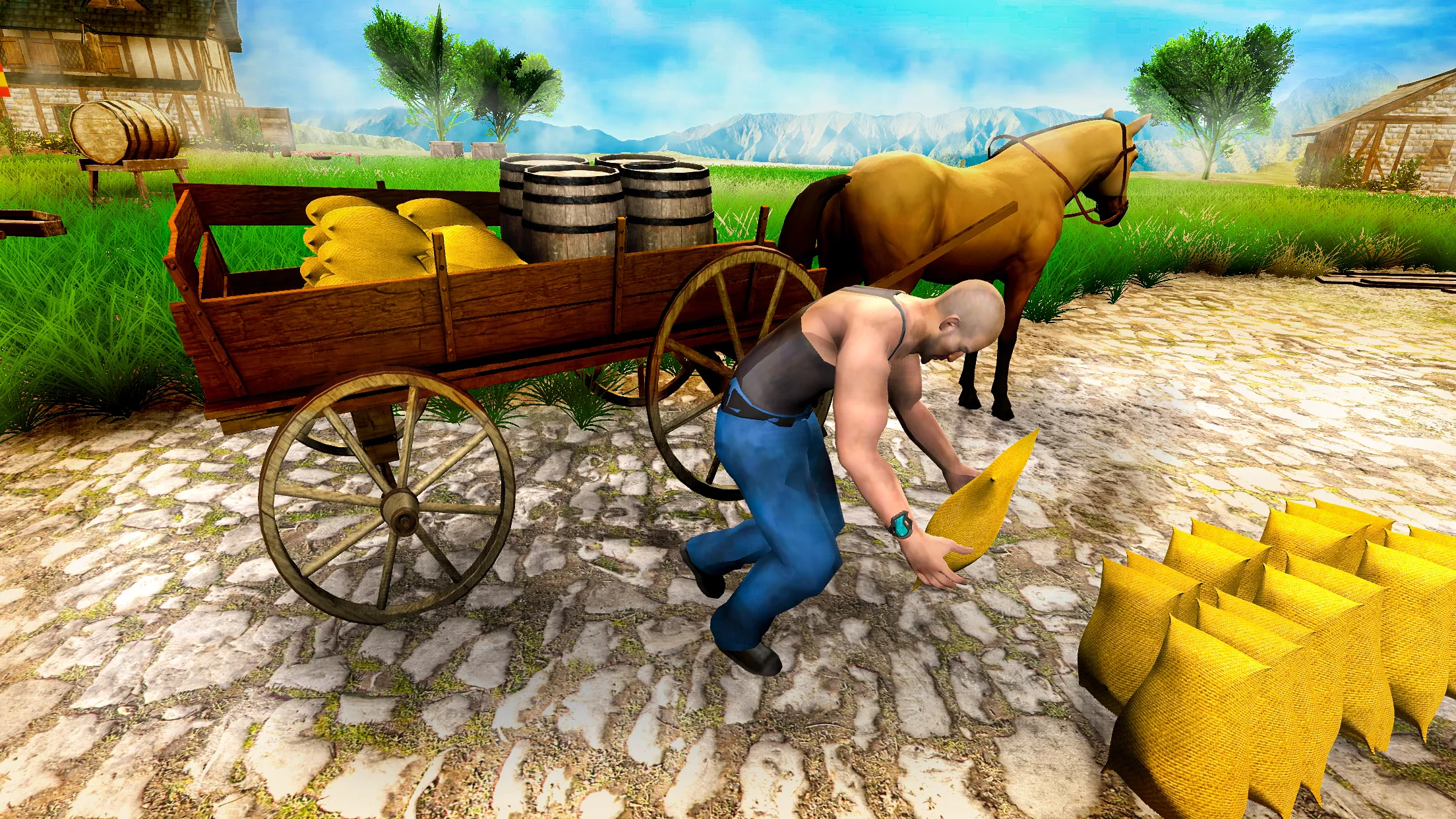 Horse Cart Transport Driving | Indus Appstore | Screenshot