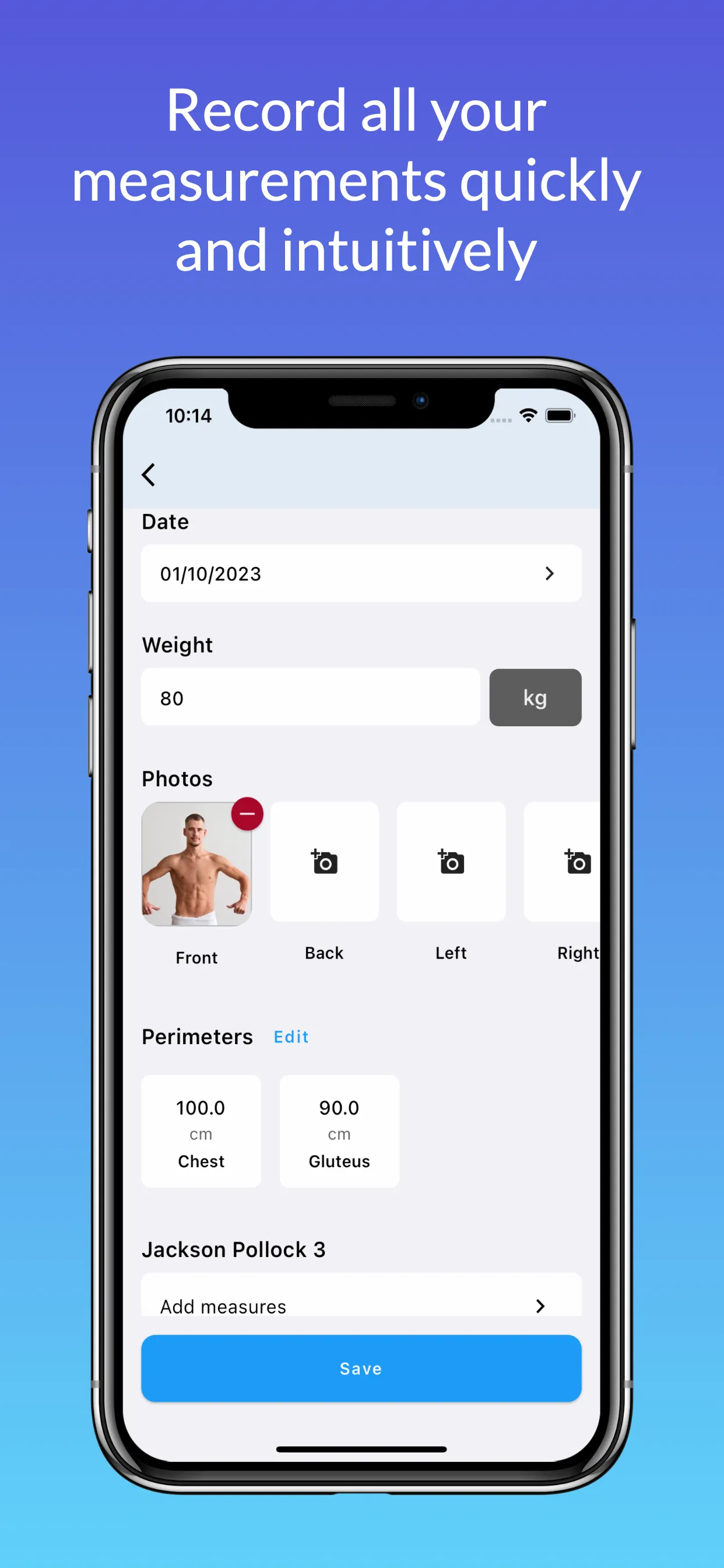 StartFit - Body Measurements | Indus Appstore | Screenshot