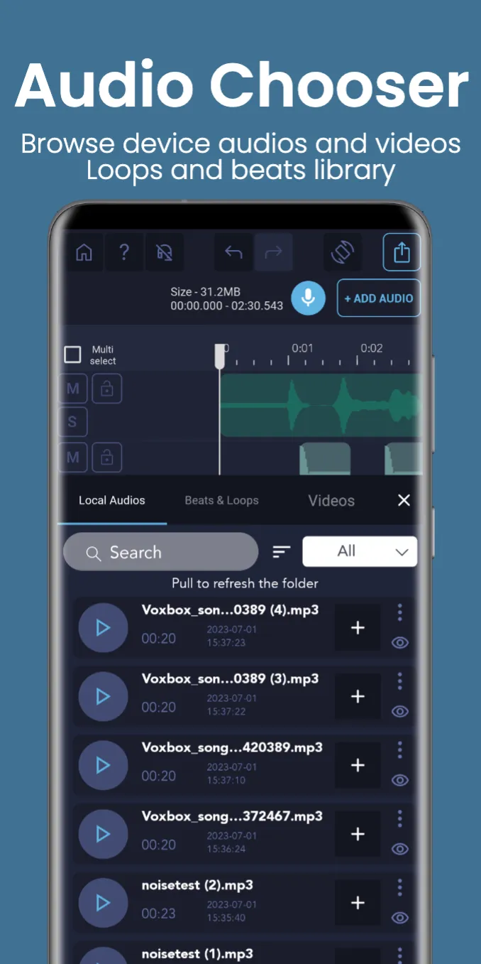 Pro Audio Editor - Music Mixer | Indus Appstore | Screenshot