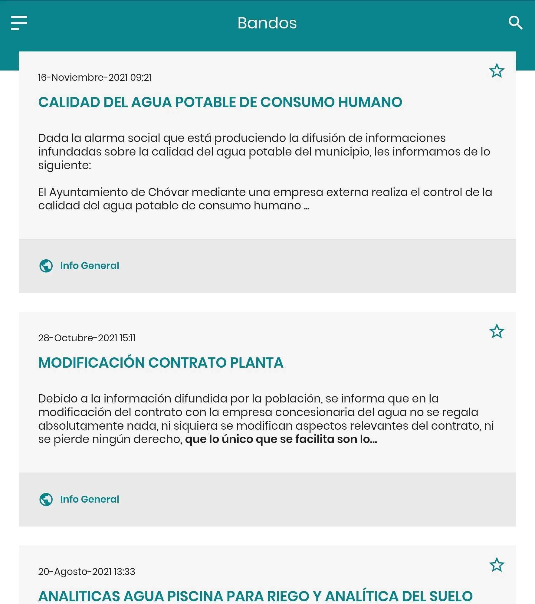 Chóvar Informa | Indus Appstore | Screenshot