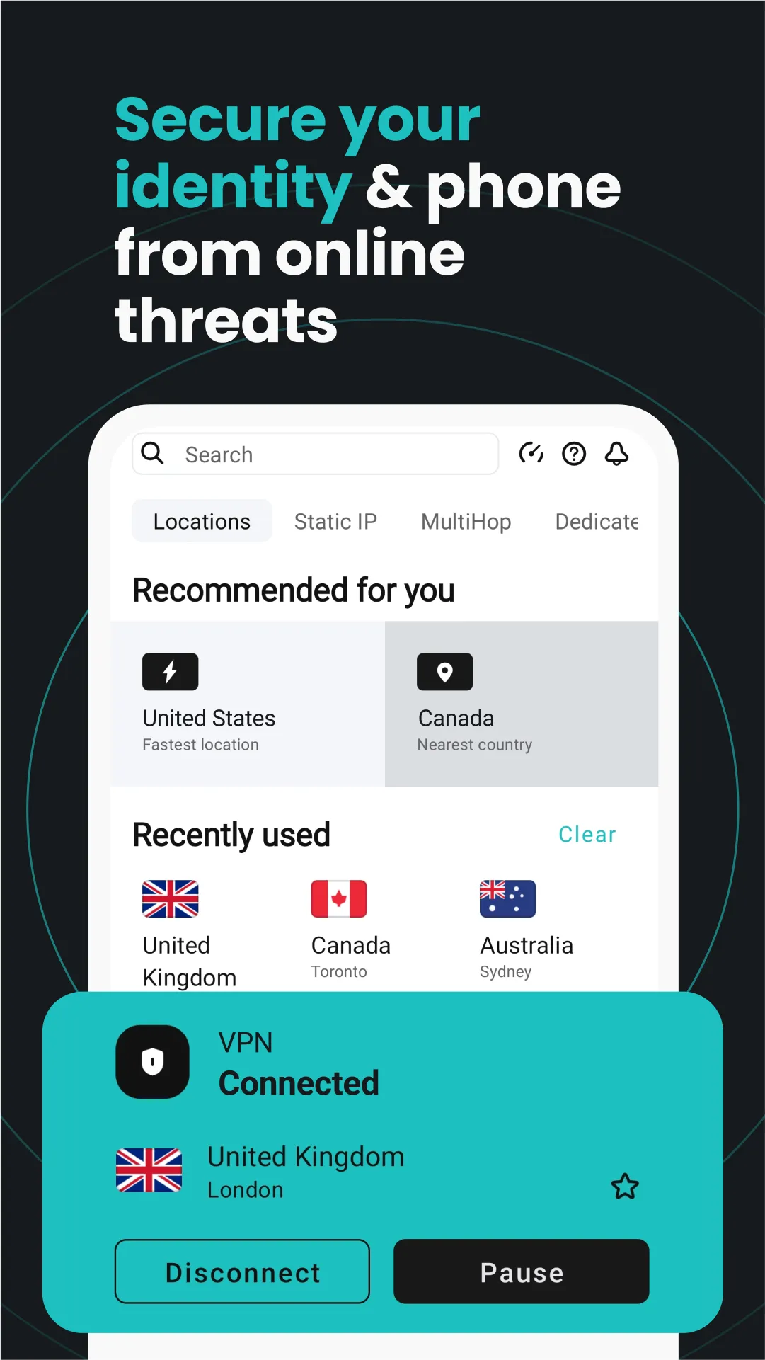 Surfshark: Secure VPN service | Indus Appstore | Screenshot