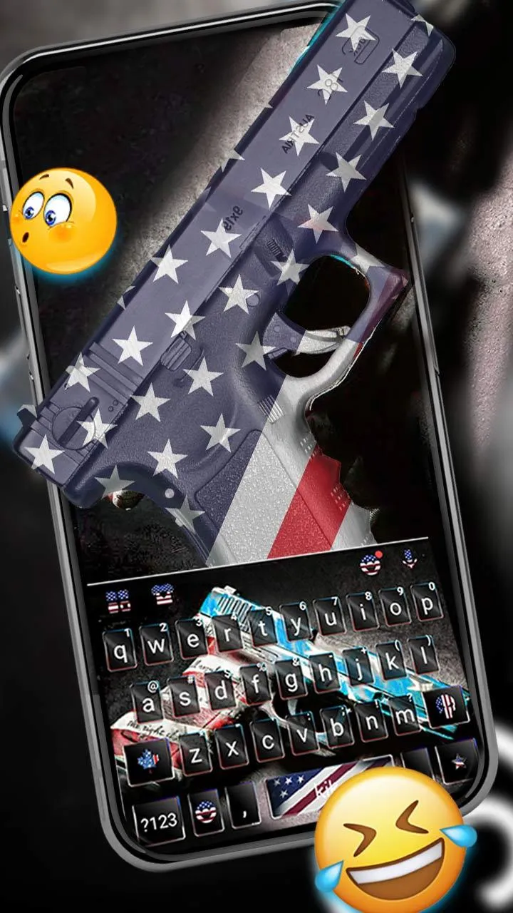 America Guns Keyboard Theme | Indus Appstore | Screenshot