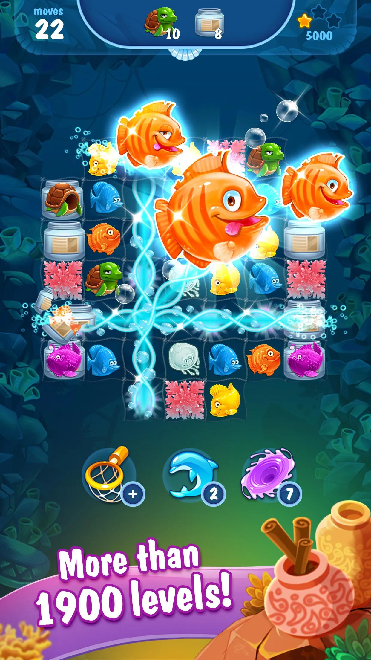 Mermaid - treasure match-3 | Indus Appstore | Screenshot