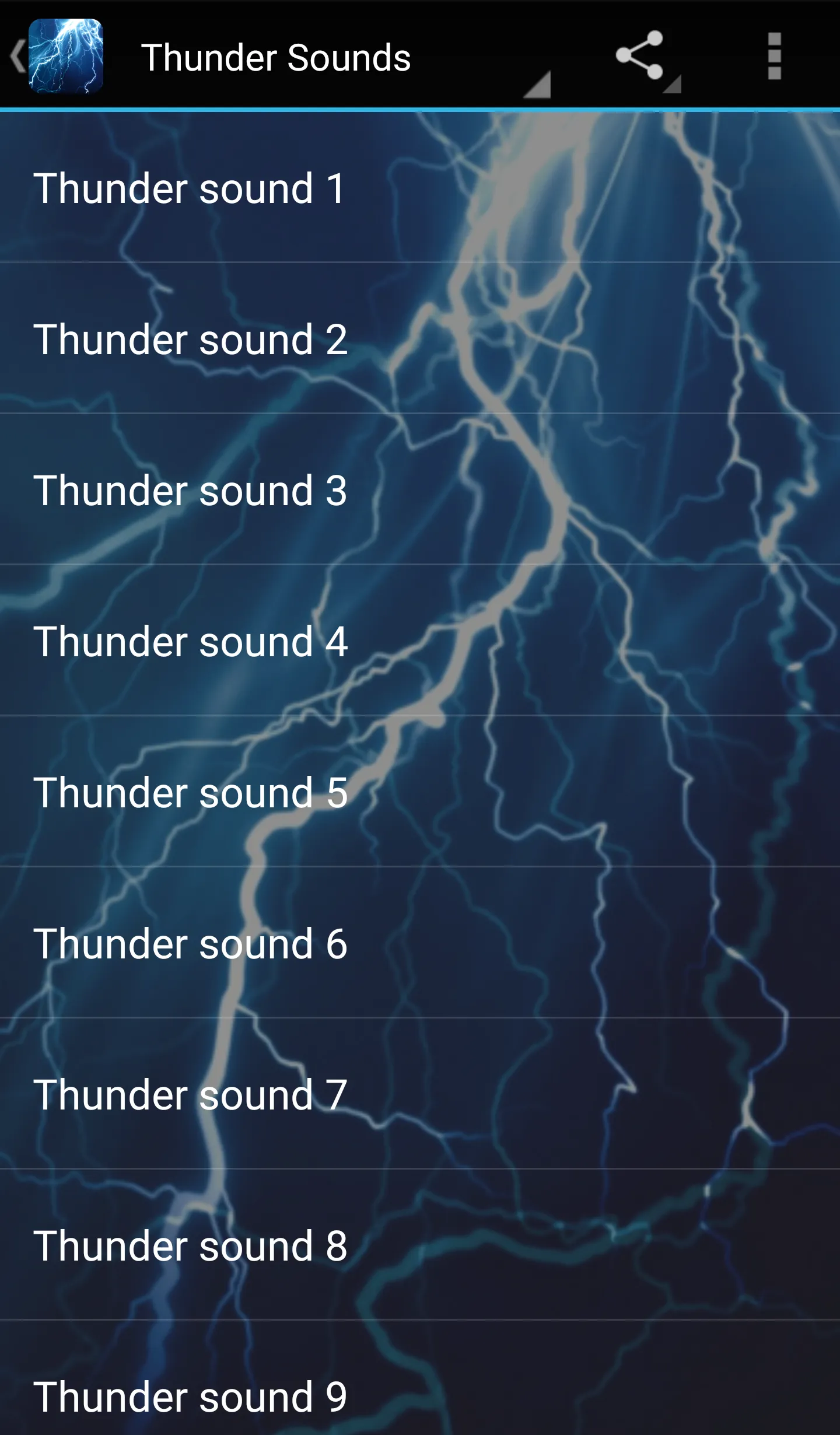 Thunder Sounds | Indus Appstore | Screenshot