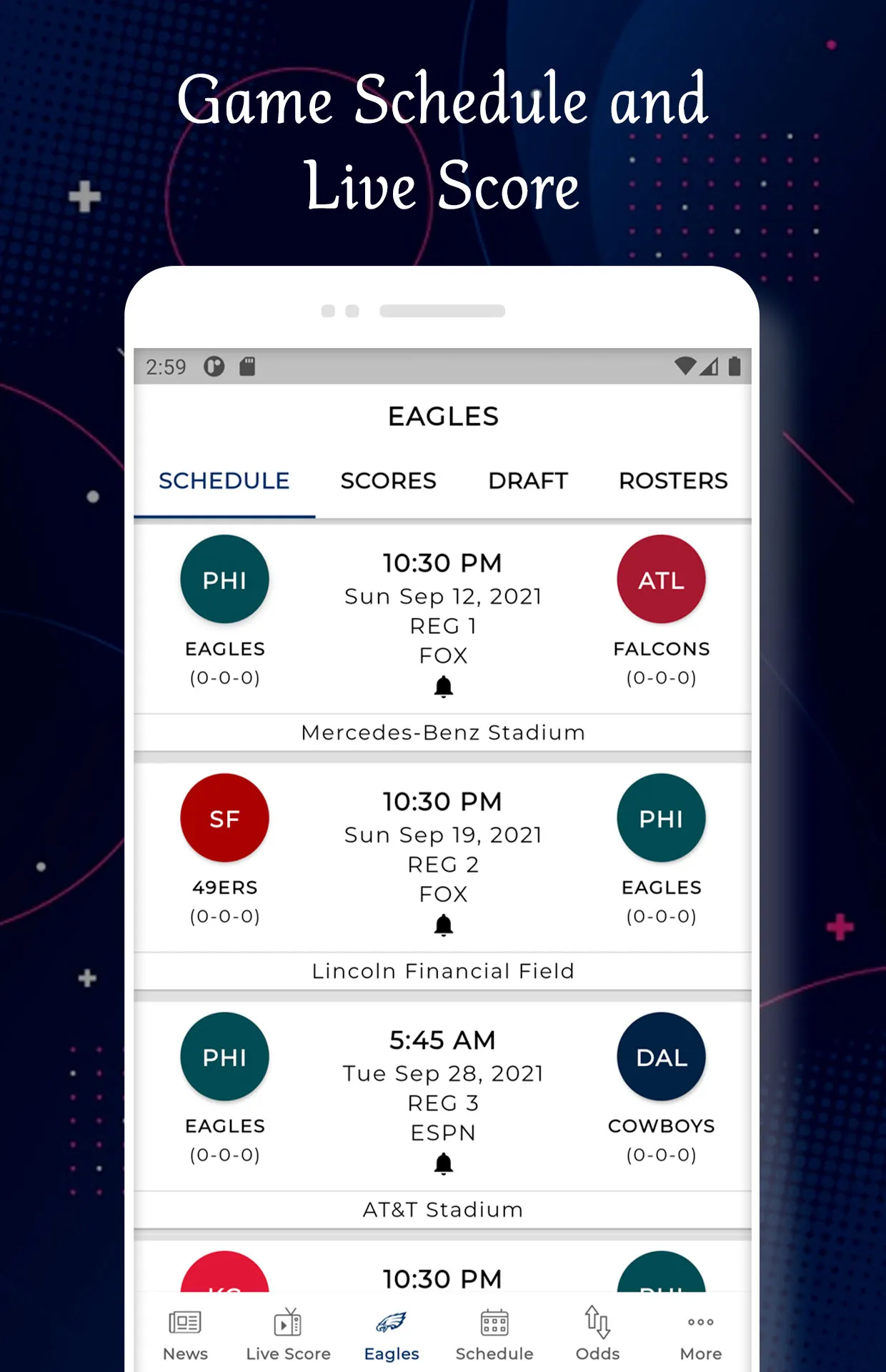 Eagles - Football Live Score | Indus Appstore | Screenshot