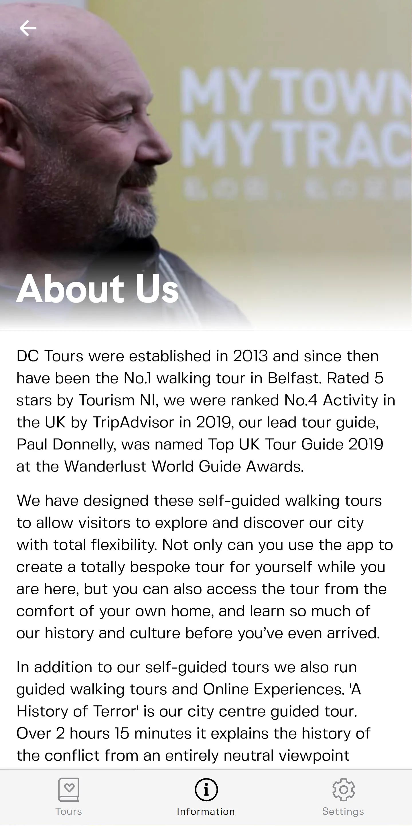 DC Tours Belfast | Indus Appstore | Screenshot