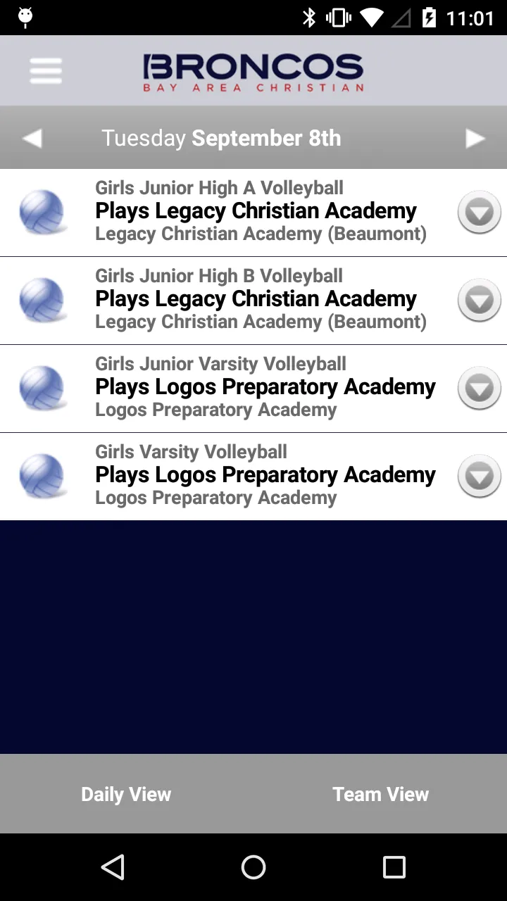 Bay Area Christian Athletics | Indus Appstore | Screenshot